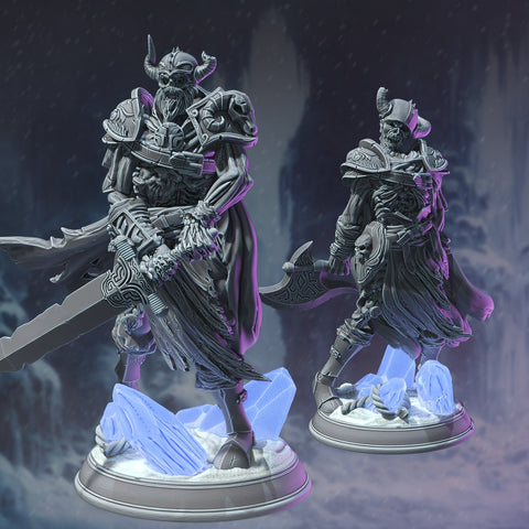 Arisen Warriors / Draugr / Skeleton / Undead / Warrior / Monster / Pathfinder / DnD / DM Stash / 3D Print / TableTop / 32mm / 75mm