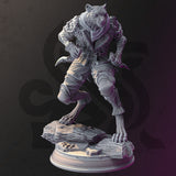 Curatio Ounce / Tabaxi / Cat / Rogue / Assassin / Catfolk / Daggers / Pathfinder / DnD / DM Stash / 3D Print / TableTop / 32mm / 75mm