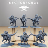 Scavenger Riders / Scavs / Chaos / Scavenger / Mounted / Robot / Sci Fi / Space / Table Top / Station Forge / 3D Print / 4K Mini / Wargaming