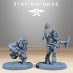 Orkaz Skillers / Orkaz / Orc / Infantry / Sci Fi / Space / Table Top / Station Forge / 3D Print / 4K Mini / Wargaming