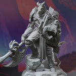Tharvian / Dragon Knight / Knight  / Dragonkin / Warrior / Pathfinder / DnD / DM Stash / 3D Print / 4K Mini / TableTop Mini / 32mm / 75mm
