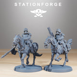 GrimGuard Cavalry / Cavalry / Commando / Imperial / Mounted / Sci Fi / Space / Table Top / Station Forge / 3D Print / 4K Mini / Wargaming