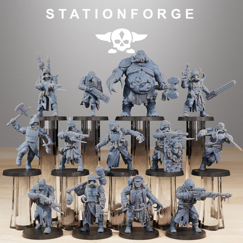 Corrupted Guard / Chaos / Corrupted / Imperial / Infantry / Sci Fi / Space / Table Top / Station Forge / 3D Print / 4K Mini / Wargaming