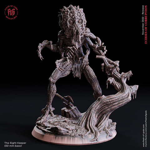 The Sight Keeper / Watcher / Beholder / Monster / Eldritch / Pathfinder / DnD / Flesh of God / 3D Print / 4K Mini / TableTop Miniature /50mm