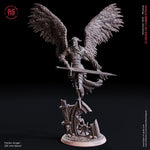 Fallen Angel  / Celestial / Fallen / Angel / Winged / Pathfinder / DnD / Flesh of God / 3D Print / 4K Mini / TableTop Miniature/25mm