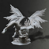 Ancient Lunar Dragon - Glanbeli / Dragon / Monster / Magic / Pathfinder / DnD / DM Stash / 3D Print / 4K Mini / TableTop Mini / 32mm / 75mm