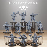 Frontliners Infantry / Mech / Scavenger / Scout / Infantry / Sci Fi / Space / Table Top / Station Forge / 3D Print / 4K Mini / Wargaming