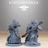 Forager Preachers / Priest / Scavenger / Necromancer / Infantry / Sci Fi / Space / Table Top / Station Forge / 3D Print / 4K Mini/ Wargaming