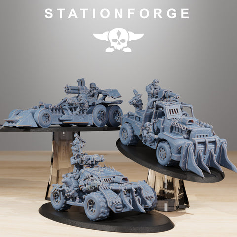 Orkaz Speedster/ Buggie / Orc / Orks / Mech / Car / Sci Fi / Space / Table Top / Station Forge / 3D Print / 4K Mini / Wargaming / RPG