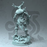 Treneal / Druid / Barbarian / Fae / Fey / Plant / Magic / Pathfinder / DnD / DM Stash / 3D Print / 4K Mini / TableTop Miniature / 32mm /75mm