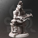 Brekken / Bard / Elf / Musician / Pathfinder / DnD / DM Stash / 3D Print / 4K Mini / TableTop Miniature / 32mm / 75mm