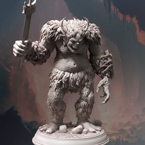 Hyol Droll / Cave Troll / Troll / Monster / Magic / Pathfinder / DnD / DM Stash / 3D Print / 4K Mini / TableTop Miniature / 32mm / 75mm