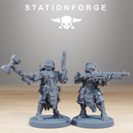 Frontliners Infantry / Mech / Scavenger / Scout / Infantry / Sci Fi / Space / Table Top / Station Forge / 3D Print / 4K Mini / Wargaming