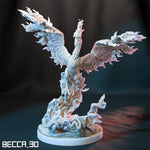 Fire Legend Bird / Pokemon / Kaijumon / Moltres / Pheonix / DnD / Monster / Miniature / 3D Print / 4K Mini / TableTop Miniature