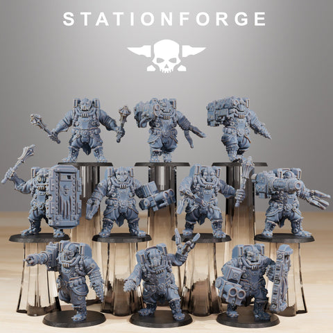 Scavenger Frontliners Heavy Support / Mech / Heavy / Infantry / Sci Fi / Space / Table Top / Station Forge / 3D Print / 4K Mini / Wargaming