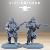 Royal Guard Infantry / Soldier / Infantry / Imperial / Royal / Sci Fi / Space / Table Top / Station Forge / 3D Print / 4K Mini / Wargaming