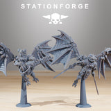 Pythonicus Flyers / Pythonicus / Scavenger / Flying / Infantry / Sci Fi / Space / Table Top / Station Forge / 3D Print / 4K Mini / Wargaming