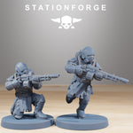 Royal Guard Infantry / Soldier / Infantry / Imperial / Royal / Sci Fi / Space / Table Top / Station Forge / 3D Print / 4K Mini / Wargaming