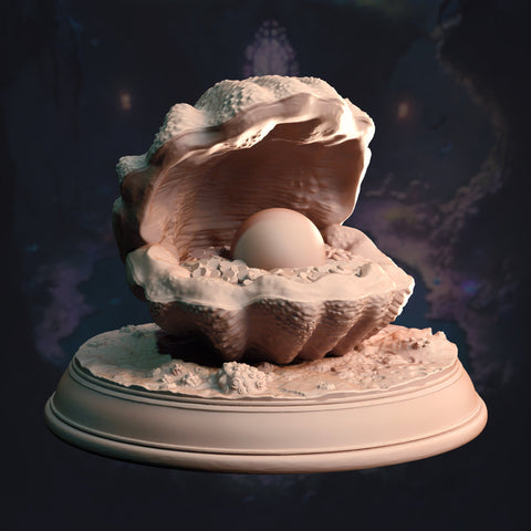 Mimic Clam / Monster / Sea / Mimic / Clam / Horror / Pathfinder / DnD / DM Stash / 3D Print / 4K Mini / TableTop Miniature / 32mm / 75mm