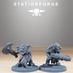 Goblin Beserkers / Beserker / Goblins / Orc / Infantry / Sci Fi / Space / Table Top / Station Forge / 3D Print / 4K Mini / Wargaming