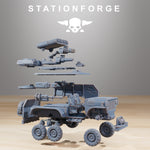 GrimGuard Armored Vehicle / Troop carrier / Imperial / Sci Fi / Space / Table Top / Station Forge / 3D Print / 4K Mini / Wargaming / RPG