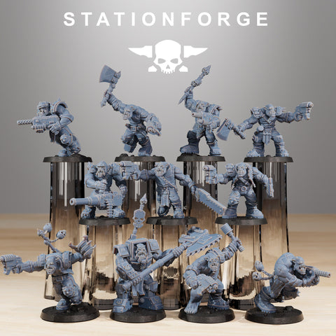 Goblin Infantry 2 / Orkaz / Goblins / Orc / Infantry / Sci Fi / Space / Table Top / Station Forge / 3D Print / 4K Mini / Wargaming