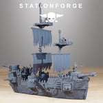 Gobs Pearl Battleship / Tank / Ship / Mech / Goblins / Sci Fi / Space / Table Top / Station Forge / 3D Print / 4K Mini / Wargaming / RPG