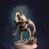 Angler Gluglin / Monster / Sea / Fish / Angler / Pathfinder / DnD / DM Stash / 3D Print / 4K Mini / TableTop Miniature / 32mm / 75mm