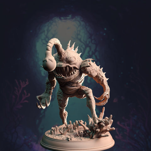 Angler Gluglin / Monster / Sea / Fish / Angler / Pathfinder / DnD / DM Stash / 3D Print / 4K Mini / TableTop Miniature / 32mm / 75mm