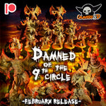 Damned of the 9th Circle / Chaos / Blood Fantasy Football Team / Blood God Fantasy Football Team / Demons / Tabletop / Miniatures /Boardgame