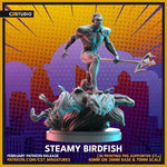 Steamy Birdfish / Sea / Villain / Crisis Protocol / Proxy / Comic / DnD / C27 / 3D Print / 4K Mini / TableTop Miniature /Boardgame/32mm/75mm