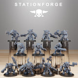 Goblin Beserkers / Beserker / Goblins / Orc / Infantry / Sci Fi / Space / Table Top / Station Forge / 3D Print / 4K Mini / Wargaming